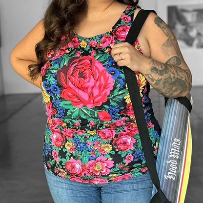 Floral Sani Scarf Tank